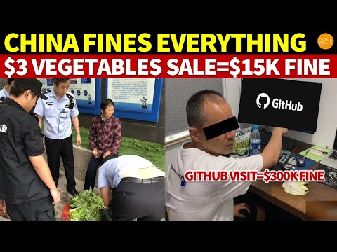 China Fines Everything: $3 Vegetables Sale=$15K Fine, GitHub Visit=$300K Fine, Puppy Joke=$2M Fine