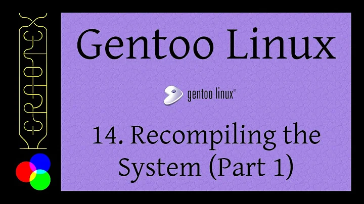 Gentoo 32-bit (and 64-bit) Installation: 14 Recompiling the System - Part 1