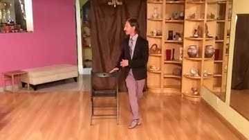 Argentine Tango class: chair exercise with forward ochos