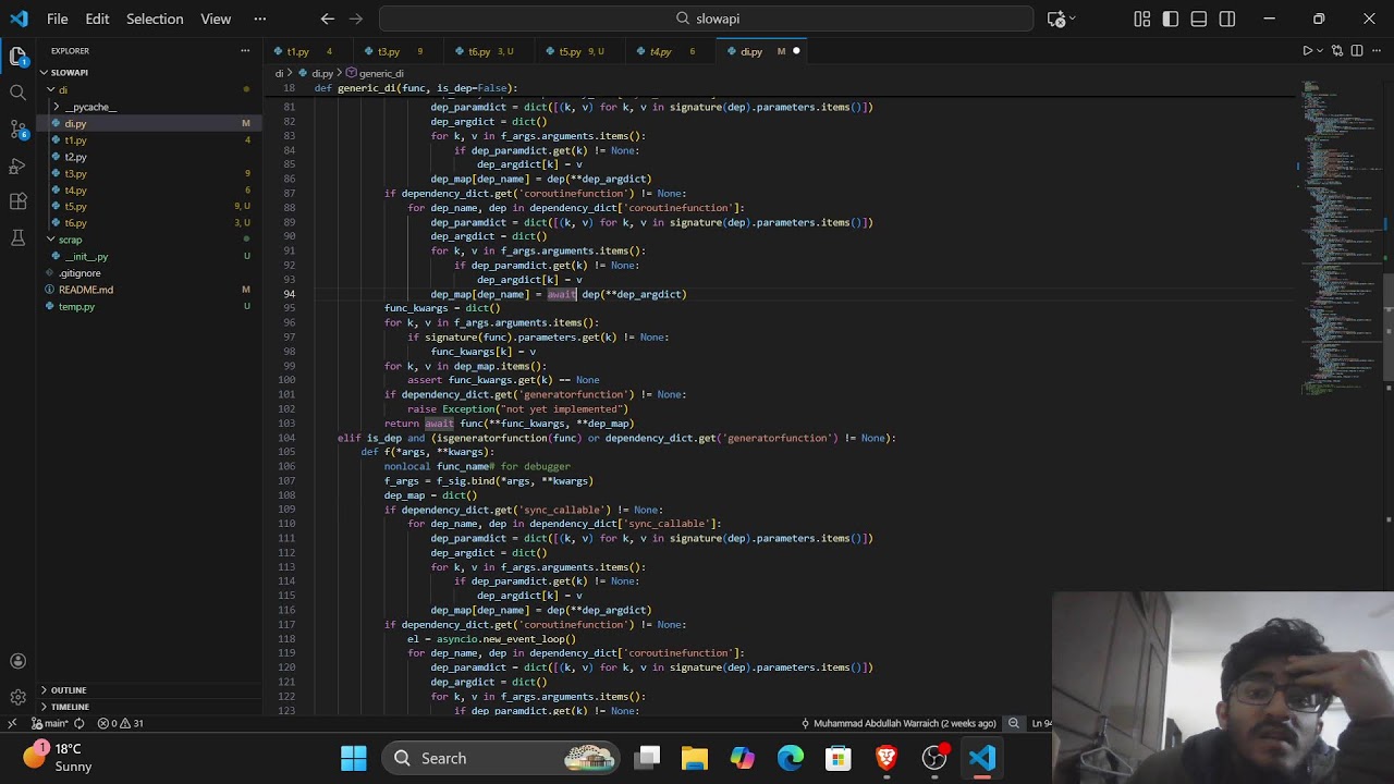 Working on my FastAPI-style Dependency Injection(DI) System