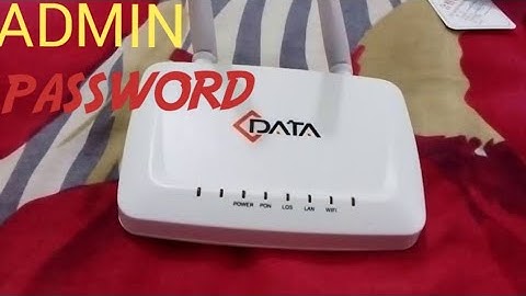 HOW TO CHANG ADMIN PASSWORD IN CDATA ONU ROUTER