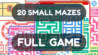 20 Small Mazes - WALKTHROUGH (Full Game, All Solutions)