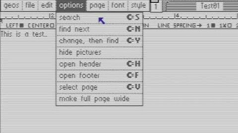 Create New Document In C64 GEOS GEOWrite 2.1