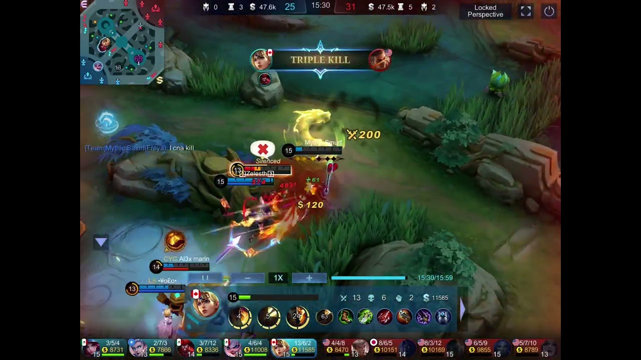 1v5 freya mythic 3 gameplay