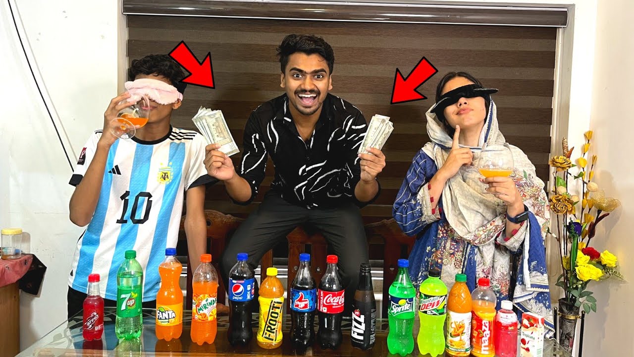 Guess The Cold Drink Challenge 😂Winner Gets ₹100,000 🤑വല്ലാത്ത ജാതി ചലഞ്ച് ആയിപ്പോയി🤣