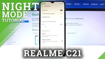 How to Enable Night Mode in Realme C21 – Eye Protection