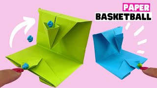 EASY origami basketball hoop paper toy