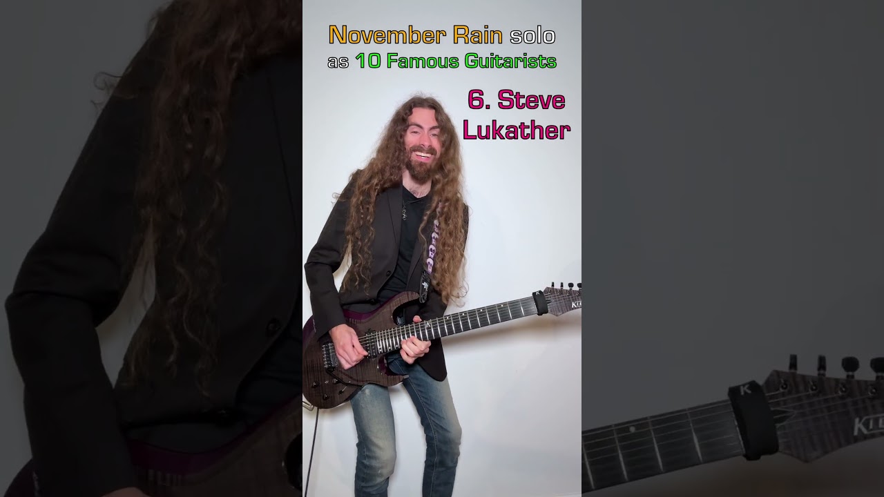 Watch November Rain solo as 10 Famous Guitarists #gunsnroses #guitar on YouTube Watch November Rain solo as 10 Famous Guitarists #gunsnroses #guitar on YouTube