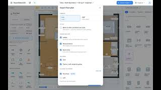 How to Export a 2D Floor Plan Image PNG — Room Sketch 3D