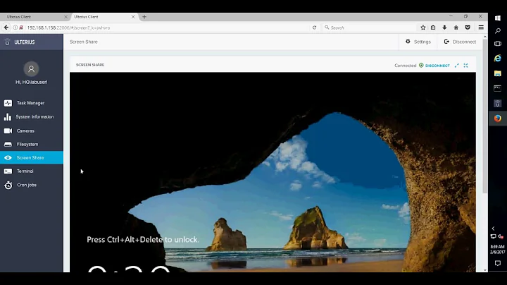 Ulterius Remote desktop from any web browser