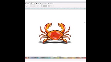 Realistic Crab 🦀 #crab #shorts #coreldraw #drawing