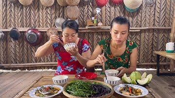 Bữa Cơm Quê Đơn Giản Với Món Cá Kèo Kho Củ Cải Chắm Rau Luộc Thật Ngon | Bếp Củi Dừa T50