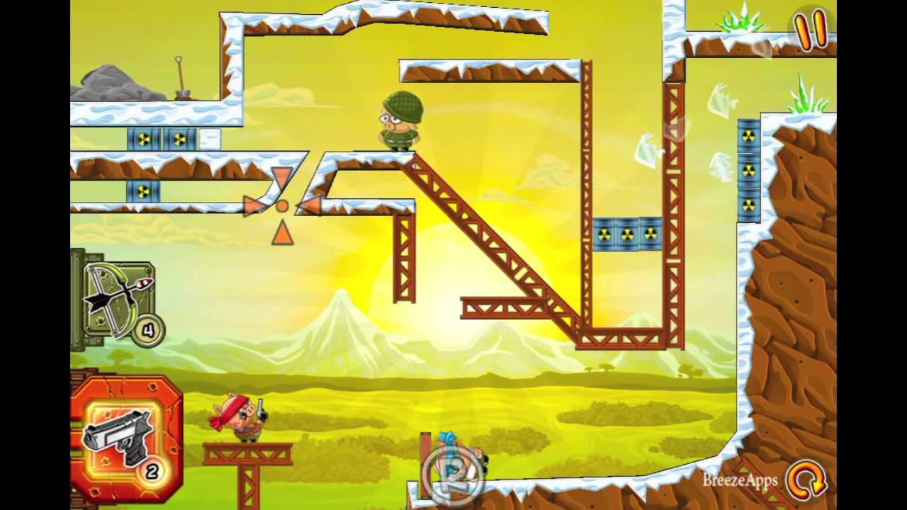 Hambo Gunslinger level 5-40 Walkthrough Gameplay (Gold Medal Level 40 Solution)