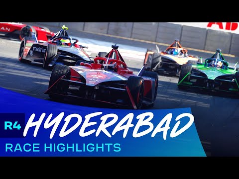 Amazing LAST LAP finish in India | 2023 Greenko Hyderabad E-Prix - Race Highlights