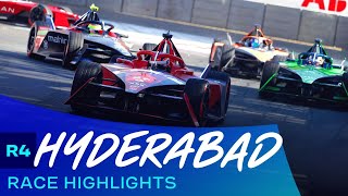 Amazing LAST LAP finish in India | 2023 Greenko Hyderabad E-Prix - Race Highlights screenshot 4