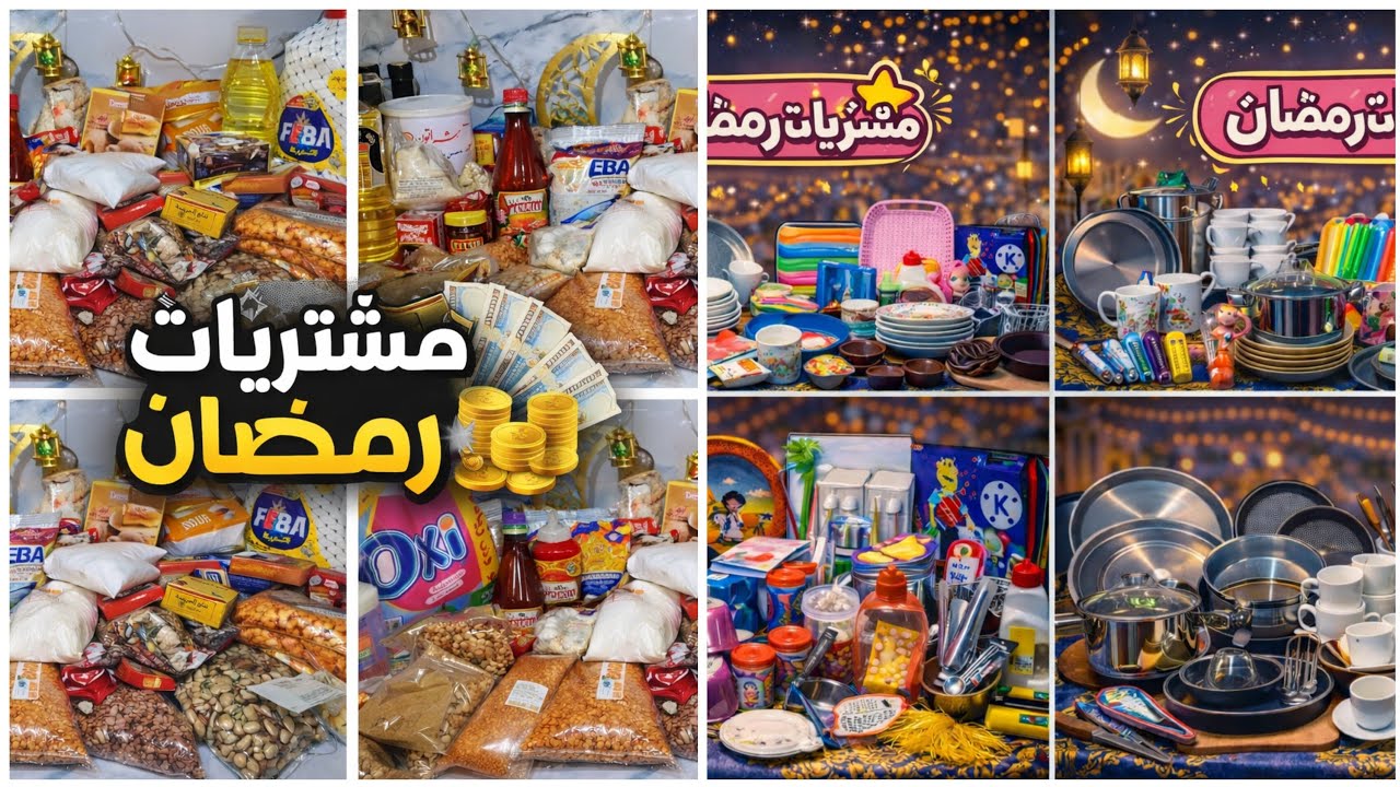 مشتريات وخزين رمضان ٢٠٢٦ وفرت نص الميزانية ومليت بيتي خير 🌛🌛رمضان كريم