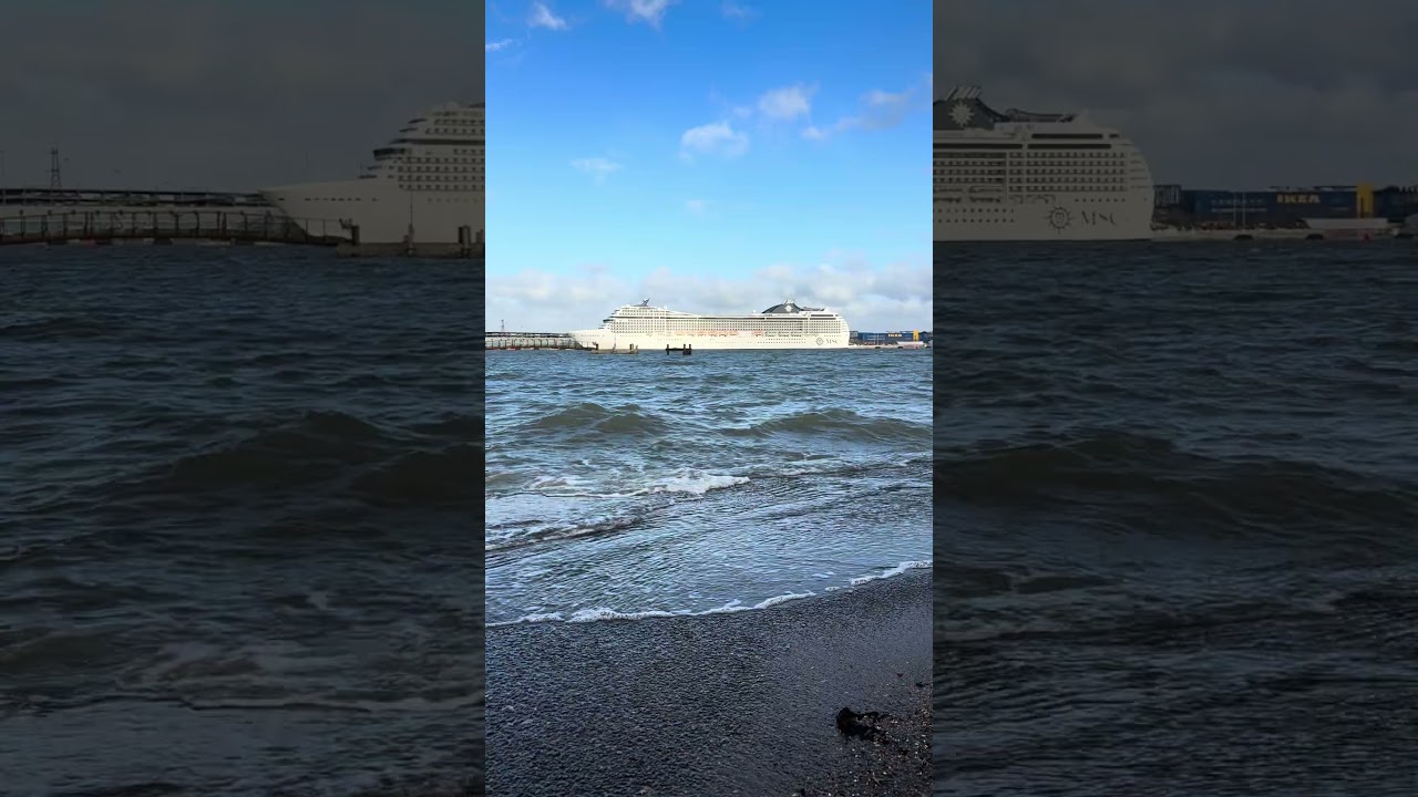 High Tide at Marchwood |MSC Poesia Cruise Ship #cruise #msccruise