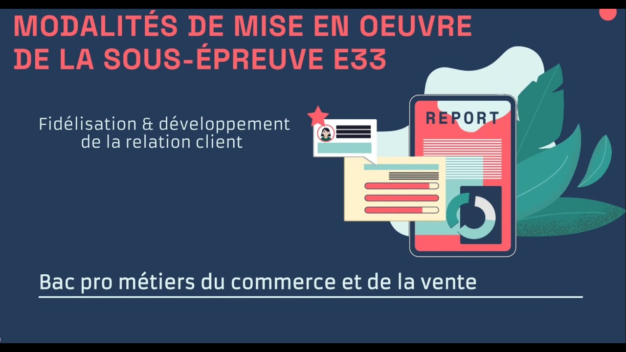 E33 Page De Garde Modalités de certification BAC Métiers du commerces et de la vente