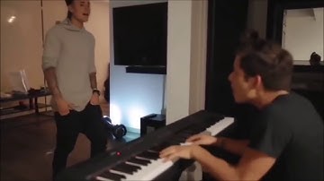 Justin Bieber singing an unreleased song with Rudy Mancuso