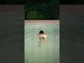 Toddler swimming in the deep #swimming #fyp #kidsswimmingvideos