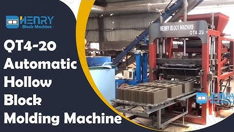 QT4-18 full automatic hollow block molding machine / cement brick making machine