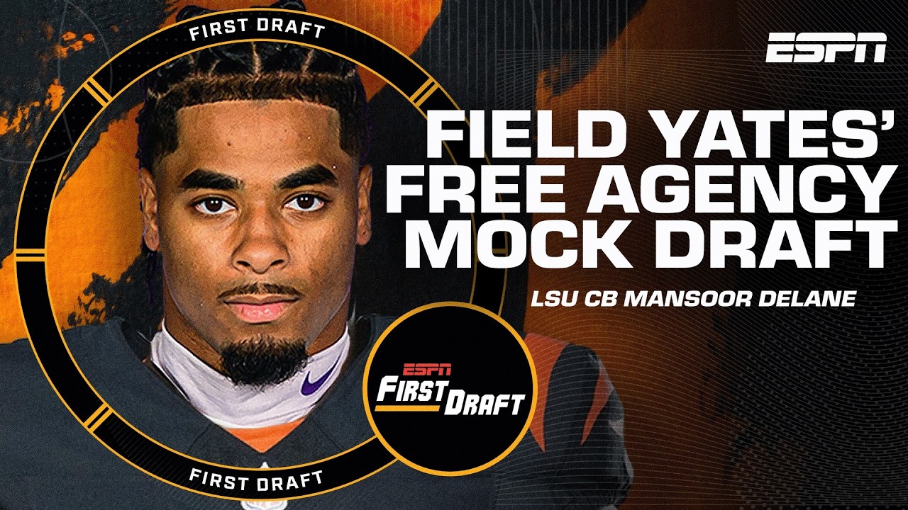 🚨FIELD YATES' FREE AGENCY MINI MOCK DRAFT🚨 w/Mel Kiper & Greeny! | First Draft🏈