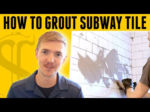 How to grout subway tile - DIY for beginners
