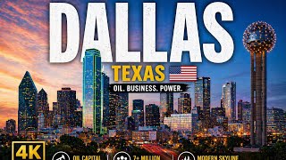 Dallas Texas Aerial 🇺🇸 Cinematic Drone Tour 4K | Skyline, Oil Capital & Urban City Views 1080p 