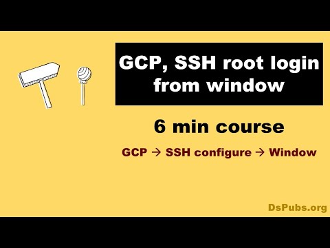 GCP, SSH, Root Login from Window