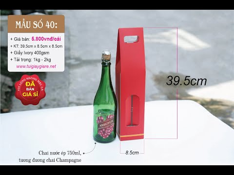Video Hộp đựng rượu vang - Giá bán: 5.800 vnđ/cái - Túi giấy... - youtube