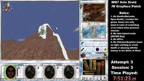 MM7 Solo Druid No Deaths/Reloads/NPCs/Turn Based/Glitches (Attempt 3 Part 3)