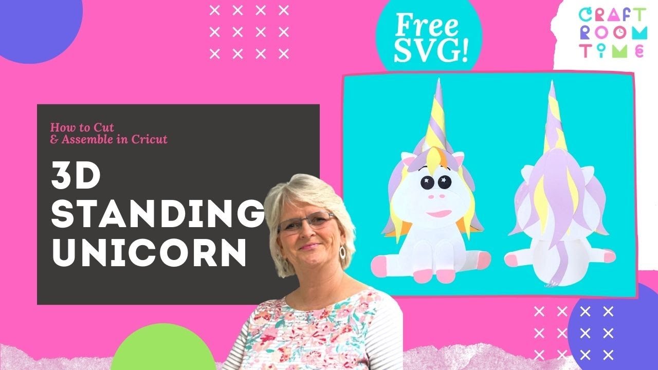 Download How To Cut And Assemble 3d Standing Unicorn Free Svg Youtube