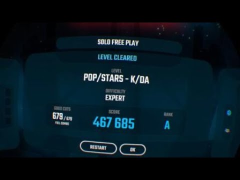 Видео: Beat Saber Pop/Stars K/DA 100% Expert