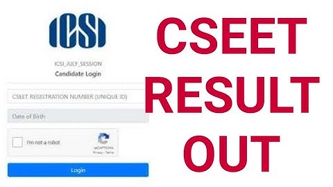 CSEET NOV 2022 EXAM RESULT OUT