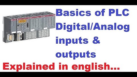 Understanding of  PLC I Digital & Analog inputs and outputs I explained with diagram in English..
