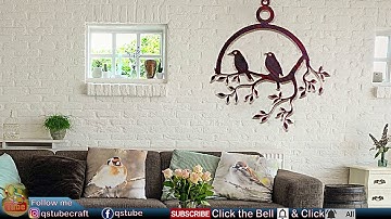 How to make Wall Hanging | Woodworking Scroll saw Project | DIY Home Decor Craft Idea by Q&S Tube