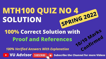 mth100 quiz 4 2022| mth100 quiz 4 solution spring 2022| Mth100 Quiz 4 2022| Mth100 quiz 4 solution