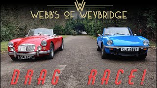 Clic Car Drag Race 5 - Mg A Vs Triumph Spitfire 1500