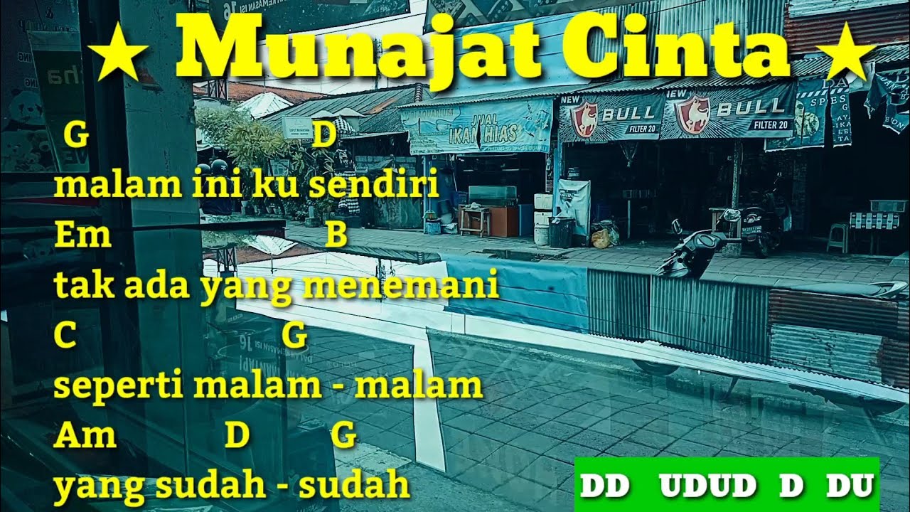 Kunci Gitar Munajat Cinta The Rock Chord And Lirik By Darmawan Gitar Youtube