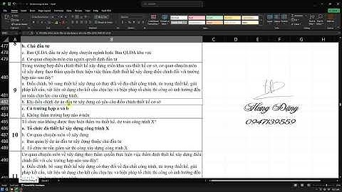 Câu hỏi thi chứng chỉ thiết kế Đường bộ hạng III - Phần Pháp luật riêng