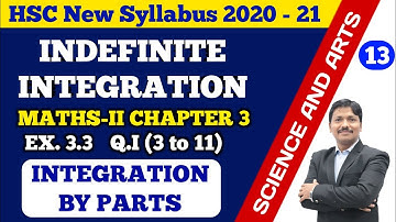 Indefinite Integration Ex.3.3 Part 13 Integration by Parts | 12th Maths New Syllabus | Dinesh Sir