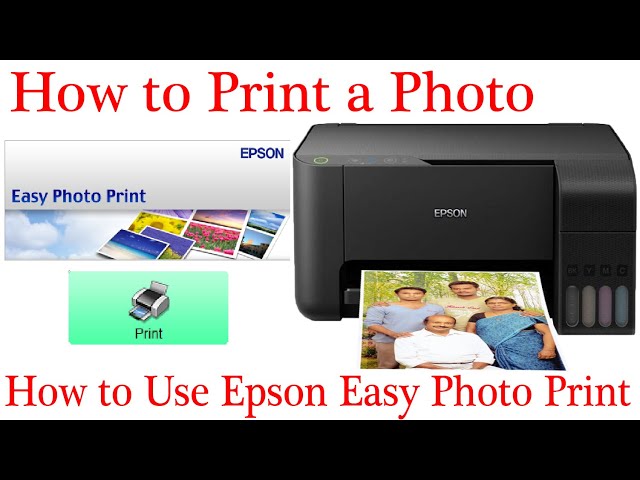 How to Print a Photo.How to use Epson Easy Photo Print Software to print photos YouTube