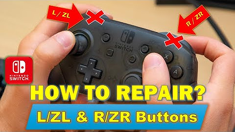 HOW TO FIX - NINTENDO SWITCH PRO CONTROLLER ZL/ZR, & L/R BUTTONS. CLEAR & PROPER Repair Guides. 