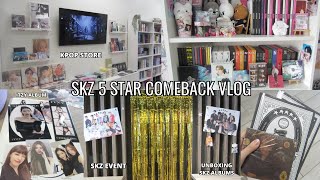 Stay vlog ⭐- 5 star albums unboxing, kpop store & skz event 💖