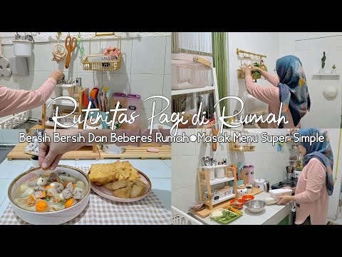 Rutinitas Harian Di Rumah Minimalis | Bersih Bersih Rumah, Masak Menu Sederhana, Daily Vlog IRT