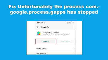 Fix Unfortunately the process com.google.process.gapps has stopped error