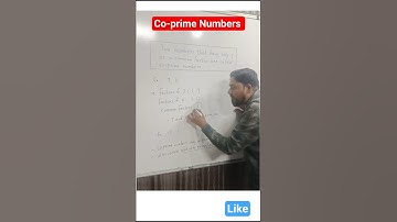 Co-prime Numbers | What are co-prime numbers? | #shorts #maths
