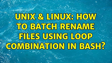 Unix & Linux: How to batch rename files using loop combination in bash? (3 Solutions!!)