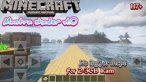Mantra Shader v1.0 for mcpe with reflections no lag 1-2GB Ram devices||By Technical GD