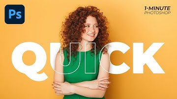 1-Minute Photoshop - Transparent Text Effect in Photoshop | Outline Text Effect